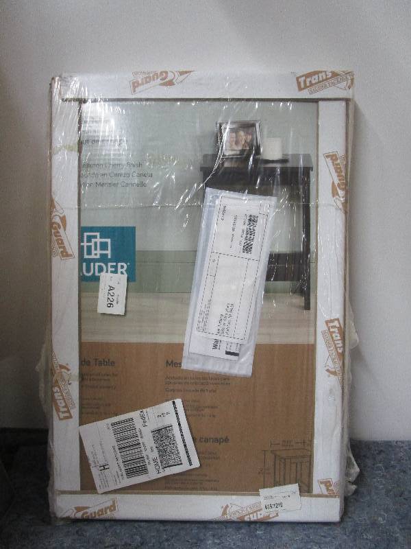 lot 8408 image: Small Cherry Finish Unopened End Table