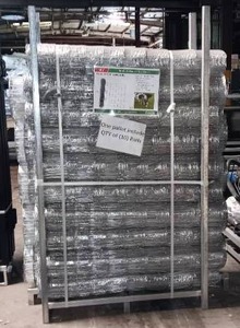 lot 214 image: Unused 10 Rolls of Hot-Dipped Heavy Duty 14gauge Knotted Galvanized Wire Mesh Field Fence - K1230 - 4ft X 100ft Rolls