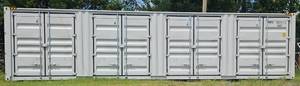 lot 91 image: 2025 One Way Use 40 Long 9.5 Tall High Cube Container with Double Rear & Four (4) Side Double Doors We Can Load Container on a TrailerDelivery Available