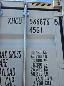 lot 94 image: 2025 One Way Use - 40 Long High Cube Container with Double Rear Doors w Lockbox - Used One Time To Ship To Mother Road Auctions & Sales -Weather, Rodent & FireproofDelivery Available