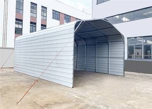lot 257 image: Unused KJ 20ft X 30ft Metal Garage - K2030 - Cream