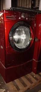 lot 360 image: USED - LG WM2650HRA 27 Inch 3.6 cu. ft. Front Load Washer with 9 Wash Cycles, Matching Drawer Pedestal