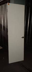 lot 363 image: USED NICE Solid Core Birch Interior Doors and Frames, Painted White (9) 30in X 80in & (5) 24in x 80in Taken Down During Remodel with No Damage, Hinges and Door Knobs Numbered to Match Correct Frames with Doors