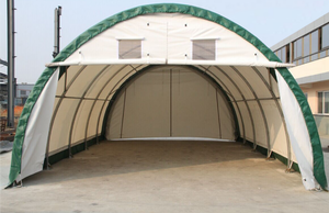 lot 306 image: Unused 20ft X 30ft Galvanized Trussed Frame Structure Kit - Model 203012R - White