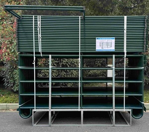 lot 326 image: 2025 Unused Set of Five (5) CattleCorral Panels - 10ftx5ft - 5-Bar Hot Dip Galvanized Powder Coated Steel Frame Panels - We Use These At Our Place - See Pics, Very Nice Panels