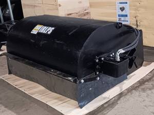 lot 315 image: Unused IRLPS - Mini Skid 47in Pick Up Sweeper - Dust Free, Compact & Low Maintenance
