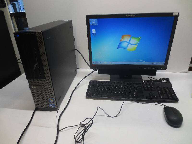 lot 3007 image: Dell optiplex windows 7, 4 GB ram, 500 GB HDD, intel core i3 3.30ghz (full system)