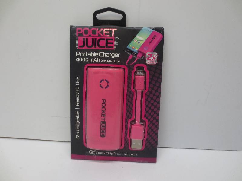 lot 2341 image: Pocket juice portable charger