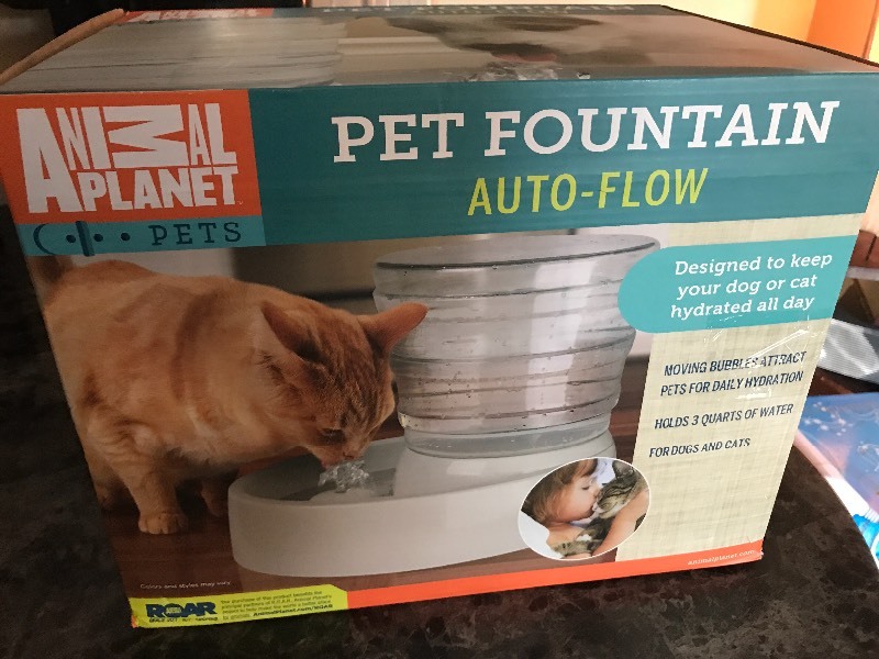 animal planet auto flow pet fountain