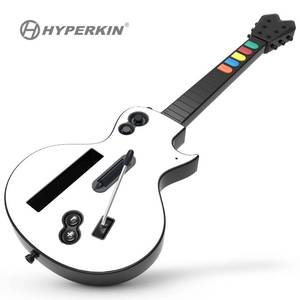 lot 1264 image: Hyperkin Hyper Strummer Wii Guitar Controller Wireless Game Guitar Compatible with Guitar Hero and Rock Band Games (excluding Rock Band 1) with Strap