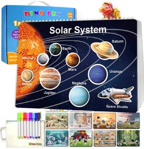 lot 2190 image: Dino Fun Montessori Busy Book for Toddlers & Kids  Preschool Learning Activity Book for Ages 1-3, 2-4, 3-5  Alphabet, Numbers, Colors & More  Educational Sensory Toy & Montessori Workbook
