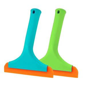 lot 2245 image: Small Silicone Window Squeegee, Car Windshield Water Blade Scraper, Multifunctional Squeegee with 5.9 Inch Blade and Non-Slip Handle, Auto Cleaning Accessory for Window, Home (BlueOrange&GreenBlue)