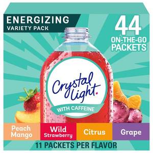 lot 2254 image: Crystal Light On The Go Energy Variety Pack - 44ct Packets