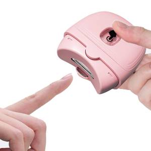 lot 2255 image: ZLDYPINK Electric Nail Clippers with 2 Speeds, LED Light, Automatic Safety Fingernail Trimmer for for Baby, Kids, Seniors and Adult (Pink)