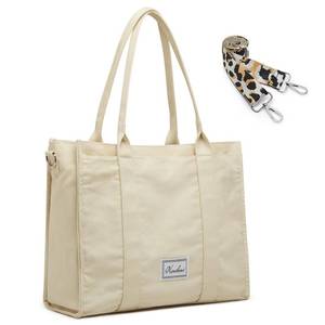 lot 2260 image: Newshows Canvas Tote Bag for Women Crossbody Bag Shoulder Purse Handbag Large for Work, Travel