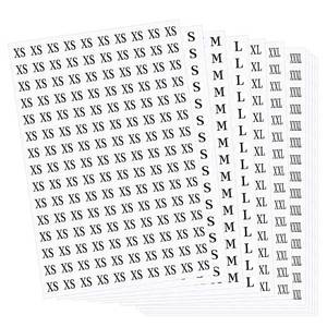 lot 2276 image: Hifunwu 7500 PCS 12 Clothing Size Stickers Labels Retail Shirt Size Stickers for Clothing Self Adhesive in 7 Sizes (XS, S, M, L, XL, XXL, XXXL)