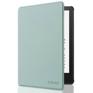 lot 2287 image: CoBak Case for 6.8 Kindle Paperwhite 11th Gen 2021- Smart Cover with Auto Sleep Wake Feature, Lightweight, Slim, PU Leather, Sage