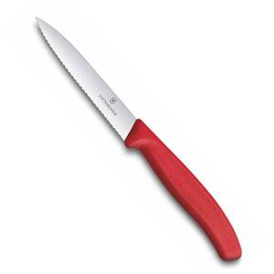 lot 2358 image: Victorinox VIC-6.7731 Swiss Classic Paring 4 Serrated Spear Point Blade 58 Width at Handle Red