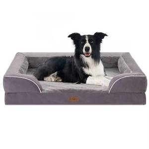 lot 11290 image: Comfort Expression Large Dog Beds Waterproof Comfy Pet Bed for Dogs Sofa, Orthopedic Foam Dog Beds with Washable Removable Cover & Non-Slip Bottom(Large,Purple)