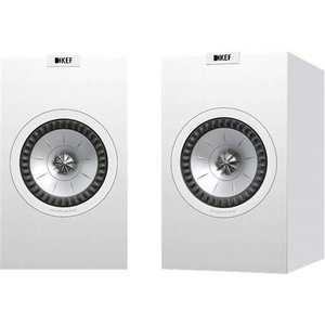 lot 11295 image: KEF - Q Series 5.25 2-Way Bookshelf Speakers (Pair) - Satin White (Sold As Is)