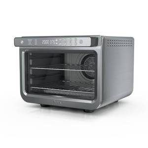 lot 11297 image: Ninja Air Fryer & Toaster Oven  Prestige Smart XL Countertop Oven  Bakes up to 20 Cookies, Fits up to a 12lb Turkey  Pizza, Toast, Bake, Air Fry & Reheat  1800 Watts  Stainless Steel  DT501��