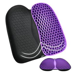 lot 15237 image: Muzsoul Gel Seat Cushions for Office Chairs Desk Chair Wheelchair Cushion - Tailbone Pain Relief Cushion Cool Breathable Without Sweating Non-Slip Cover Ergonomic Seat Cushion