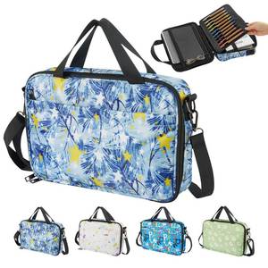 lot 16081 image: Bangleo Bible Cover for Women, Printed Bible Case with Zipper Pocket and Shoulder Strap, Lager Bible Carrying Bag Protective with Handle, Bible Holder Gift Girls and Boys(Blue Star)