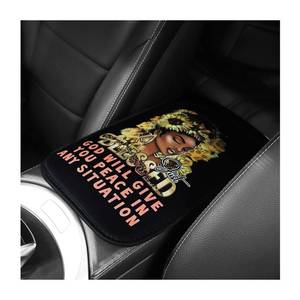 lot 2415 image: LKAHG Car Center Console Pad, Flower Car Armrest Seat Box Cover Protector, Non Slip Auto Arm Rest Box Cushion for Women Men, Car Interior Accessories Decor for Most Cars, Vehicles, SUVs (Girl)