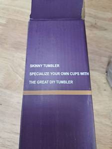 lot 2416 image: DIY Skinny Tumbler Kit with Straw