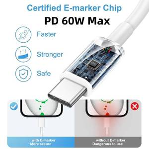 lot 4139 image: USB C Cable, C to C Cable Fast Charging,60W(3A) 480Mbps Compatible with iPhone 1615 Pro15 Plus15 Pro Max, iPad mini 6 Pro 2021, Mac-Book Pro 2020, Samsung Galaxy S24,Switch (2, Off White, 6.6FT), 4 Pack