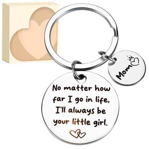 lot 4148 image: Funny Christmas Stocking Stuffer Gift Ideas - Bulk Personalized Keychain Gift for Moms & Daughters, 4 Pack