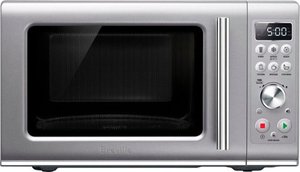 lot 5212 image: Breville - the Compact Wave Soft Close 0.9 Cu. Ft. Microwave - Silver