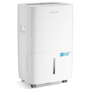 lot 5262 image: Waykar 120 Pints Energy Star Dehumidifier for Spaces up to 6,000 Sq. Ft at Home, in Basements and Large Rooms with Drain Hose and 1.14 Gallons Water Tank