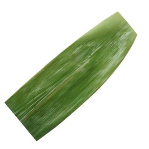 lot 6248 image: Rainlily Wen Sushi Leaf 8.33.5 100 Pcs Half Bamboo Leaf Sushi Plate Food Decorate Fresh Vacuum Bamboo Leaves Dish Decoration Photography of Dishes