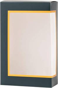 lot 2300 image: Navy Blue Window Gift Boxes - 6 Pack
