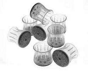 lot 6302 image: Approximately 32-Piece Chair Leg Floor Protector Set