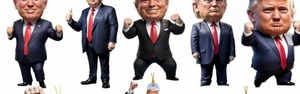 lot 16124 image: Donald Trump Christmas ornaments