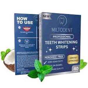 lot 4154 image: Miltodent Professional Teeth Whitening Strips - 20 Count, 3 Packs