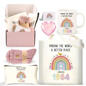 lot 1328 image: 40th Birthday Gifts for Women , 40 Years Old Gifts Baskets, 40th Birthday Gifts Ideas ,Unique Birthday Tote Bag for Her Mom Grandma Friend Sister Wife Coworker