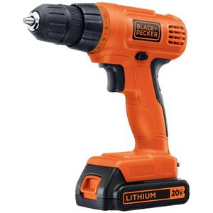 lot 1341 image: BLACKDECKER 20V MAX POWERCONNECT Power Drill Cordless Drill Driver Electric Screwdriver with 30 Piece Bit Set and Drivers Kit, Battery and Charger Included (LD120VA)