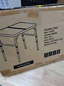 lot 1353 image: Lghtweight Folding Table with Aluminum Frame