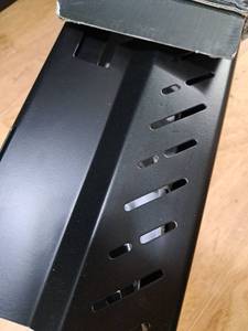 lot 1373 image: Black Metal Desk Cable Management Tray
