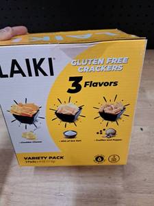 lot 1382 image: LAIKI Gluten Free Crackers Variety Pack