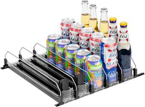 lot 1411 image: JILLMO Drink Dispenser, 15inch, 5 Rows, Black