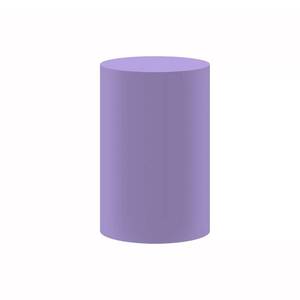lot 2058 image: KONPON Purple Cylinder Covers for Parties Birthday Newborn Baby Shower Wedding Banquet Decorations Purple Pedestal Covers for Party Decoration Solid Color Plinth Cover Props NO-1998 D27H50