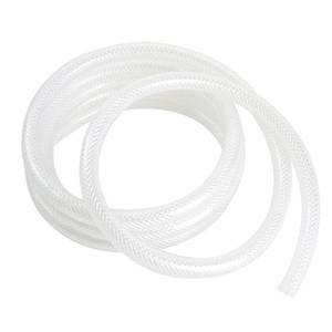 lot 3533 image: 34���� ID � 1���� OD - 10 ft Clear Braided Hose Plastic Vinyl Tubing,High Pressure Flexible Reinforced PVC Tube for Transfer Water Air Oil, BPA Free & Non-Toxic
