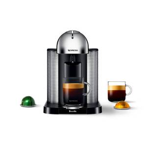 lot 9482 image: Nespresso Vertuo Coffee and Espresso Maker by Breville, Chrome (Damaged, See Photo)