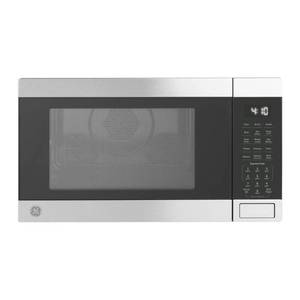 lot 11333 image: GE - 1.0 Cu. Ft. Convection Countertop Microwave with Air Fry - Stainless Steel