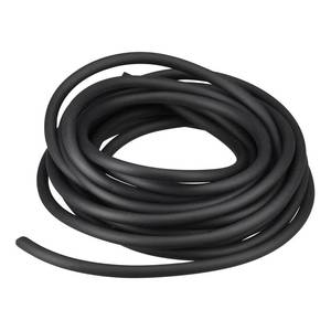 lot 16154 image: MECCANIXITY Solid Rubber Cord Tubing 10ft 4mm Dia Matte Black Rubber Tube for DIY Craft Beading Necklaces Bracelet