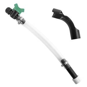 lot 16165 image: Ameri Clear Racing Filler Hose with Ball Valve Shut Off, 38cm14.96in Length, 2cm0.79in Joint Diameter, PVC Material, Blue Switch, 1 Pack